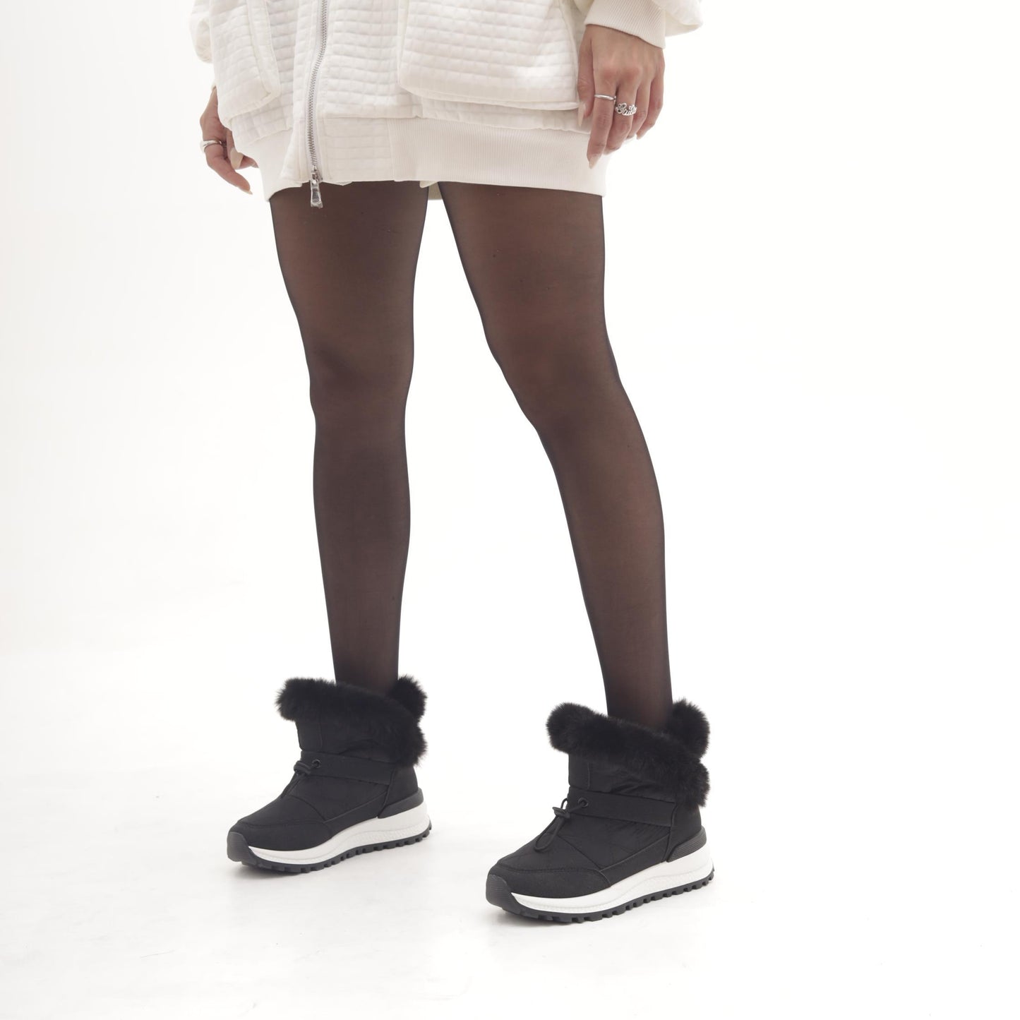 STIVALETTO SNEAKERS RUNNING NERO 