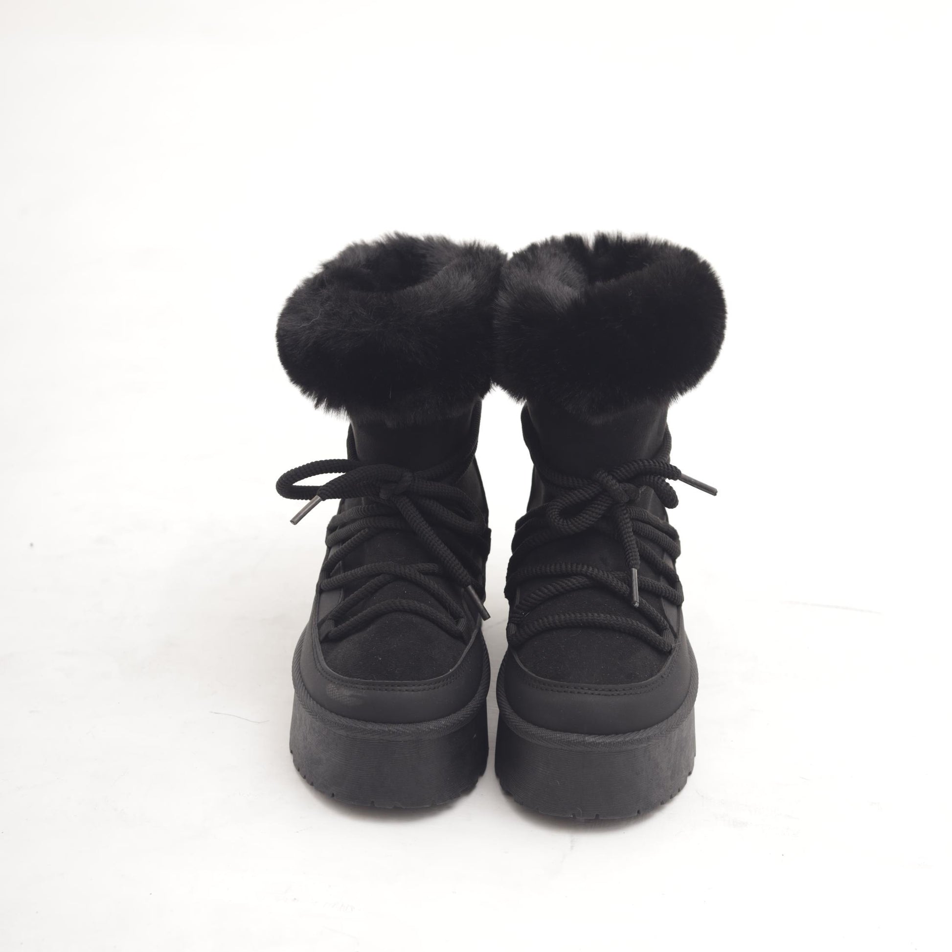 STIVALETTO MAMMUT LACCI NERO 