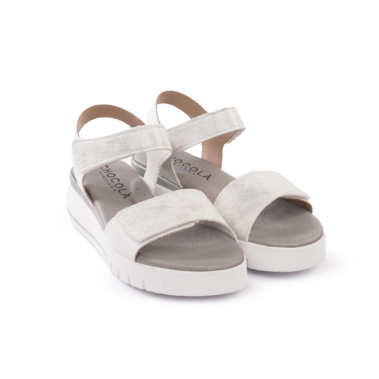 SANDALO  ZEPPA FASCIA SIRENA BIANCO<BR/> 