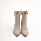STIVALETTO TEXANO RICAMO STARS TORTORA 