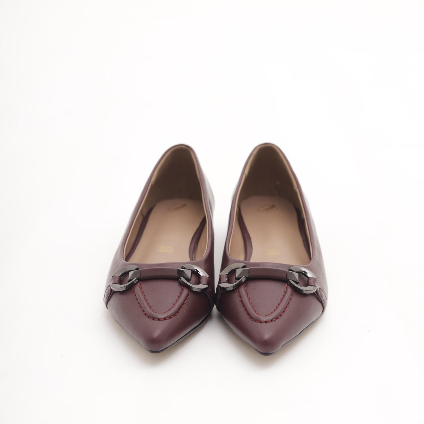 DECOLLETE FLAT MORSETTO BORDEAUX 
