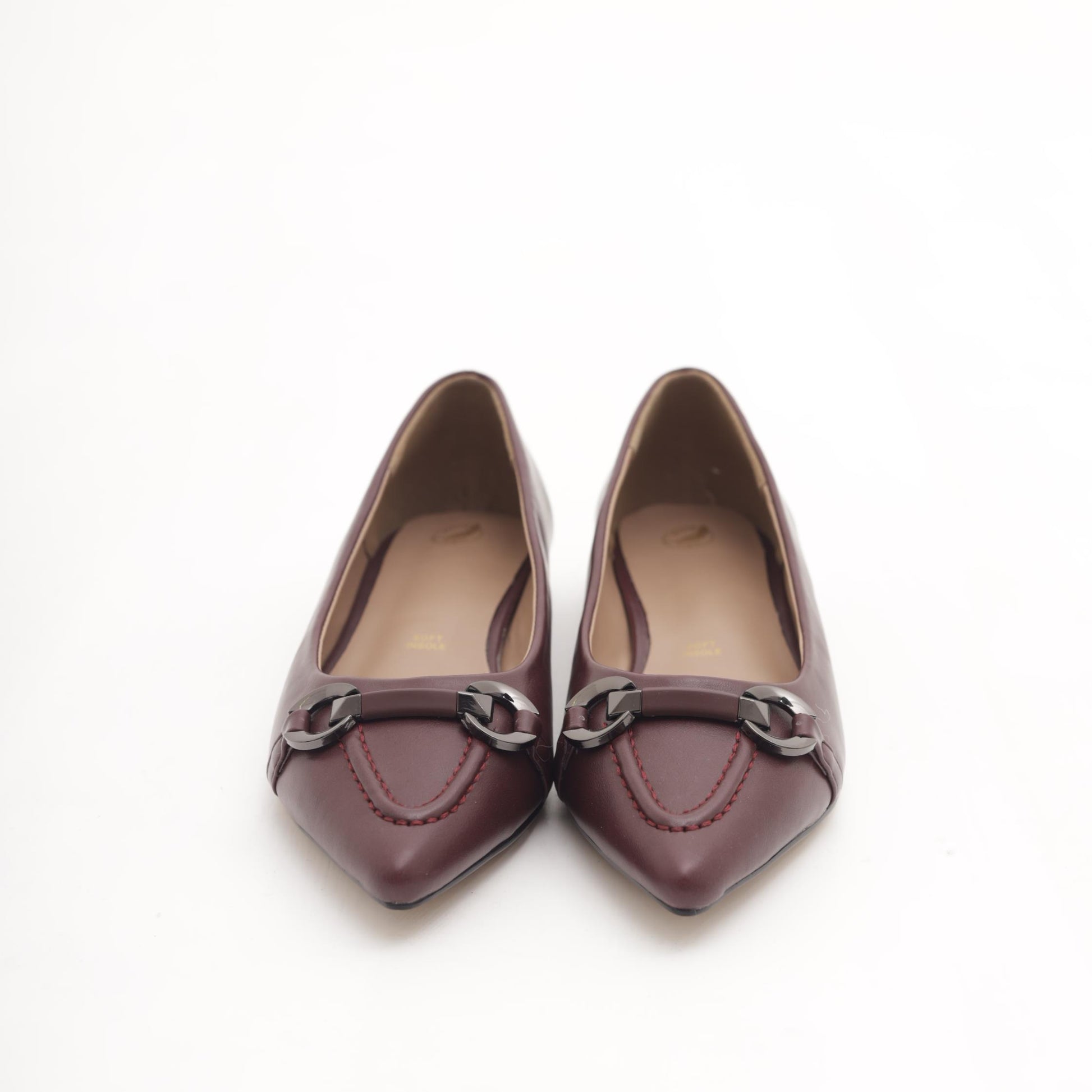 DECOLLETE FLAT MORSETTO BORDEAUX 