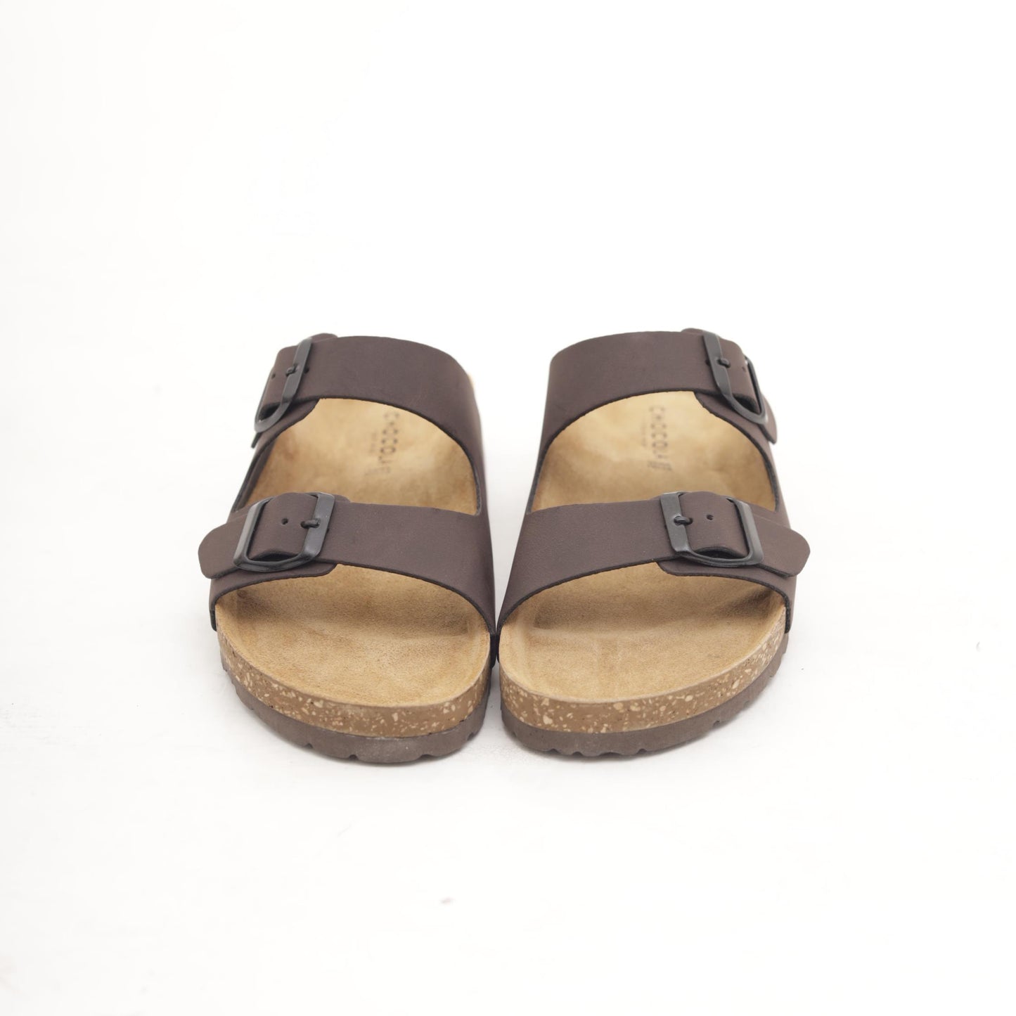 SANDALO BIO DOPPIA FASCIA CAFFE' 