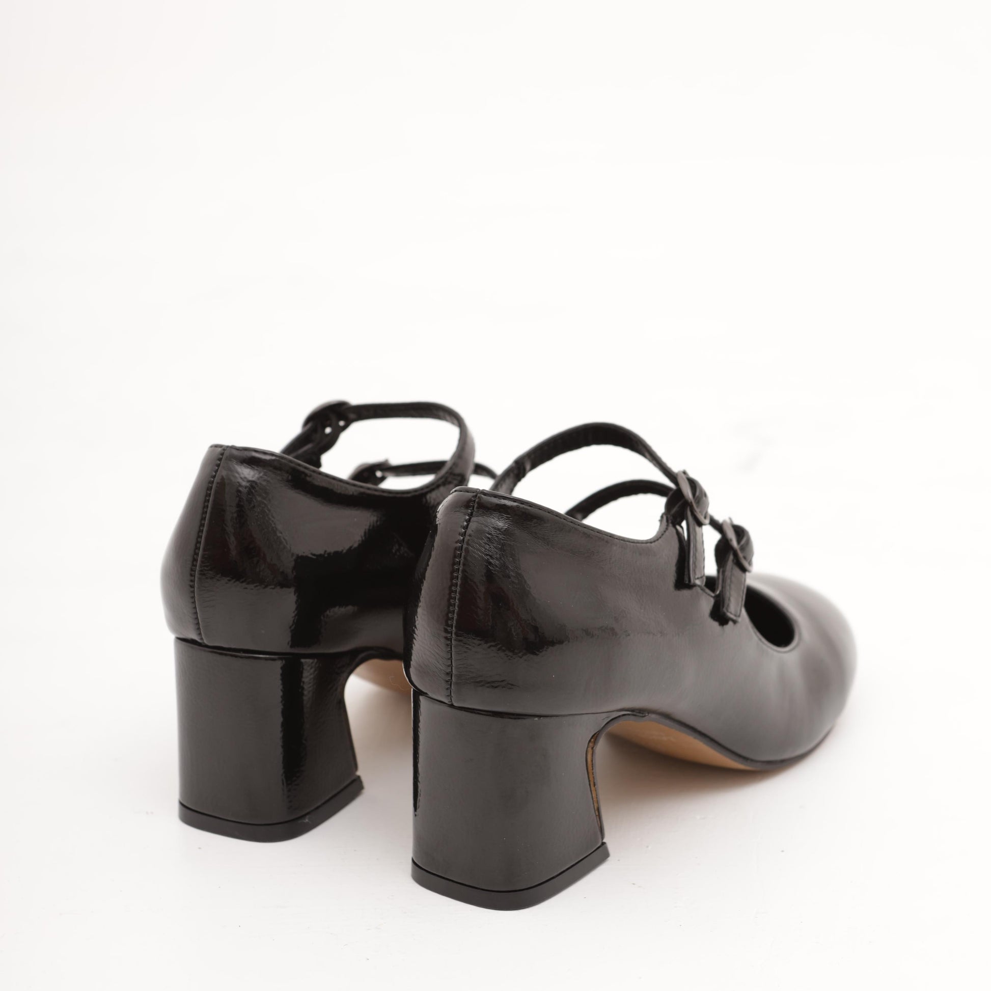 MARY JANE 2 CINTURINI NERO MP70012-2VNE CHOCOLA