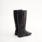 STIVALE FLAT LISCIO NERO 
