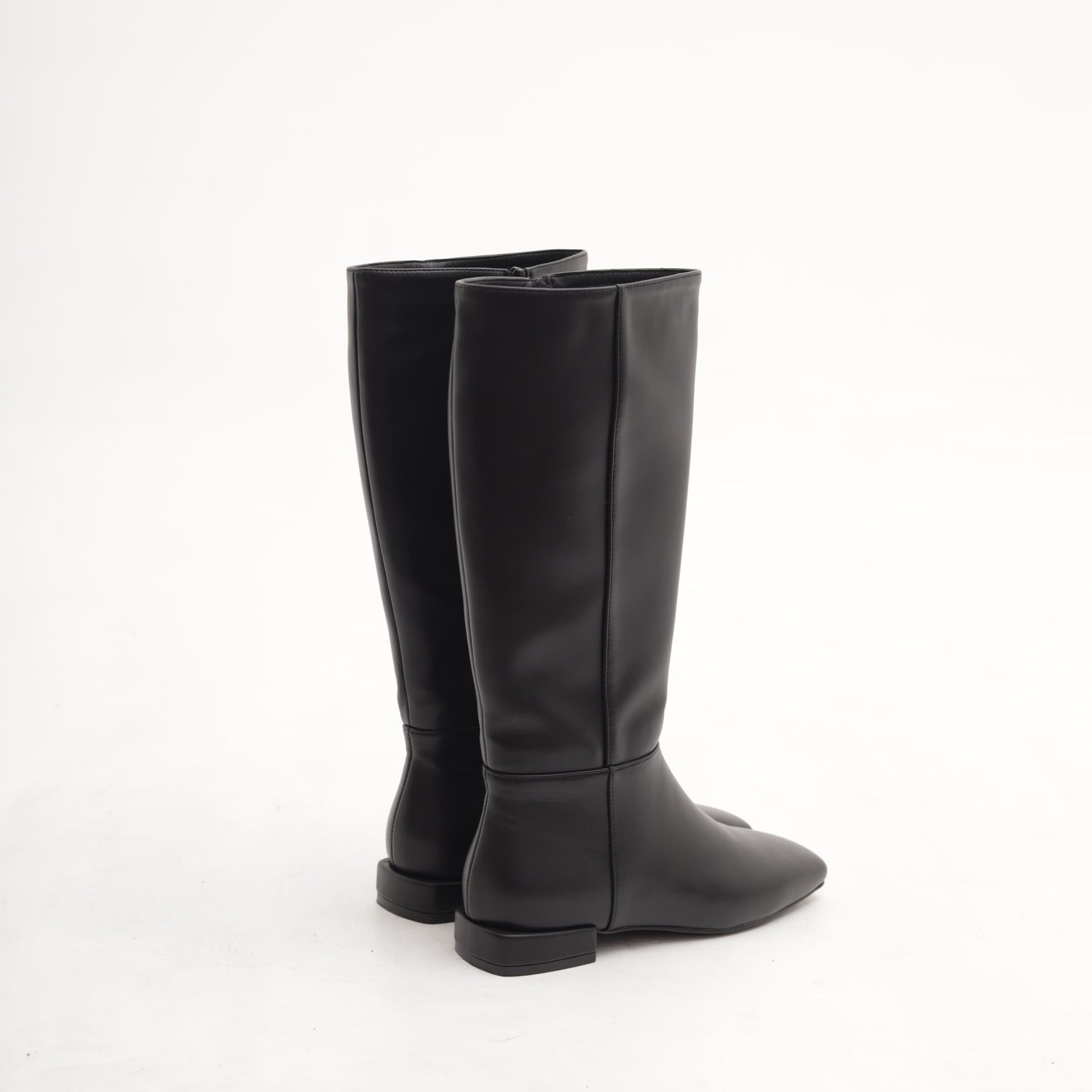 STIVALE FLAT LISCIO NERO 