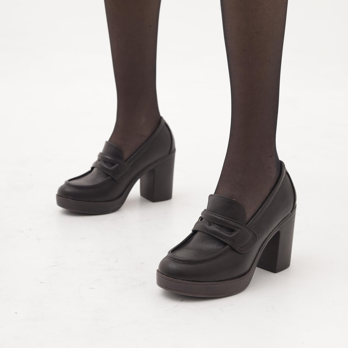 MOCASSINO TACCO NERO 