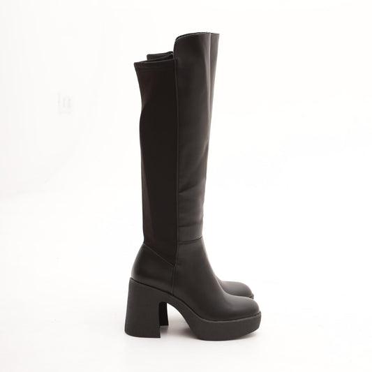 STIVALE CHUNKY STRETCH NERO<BR/> 