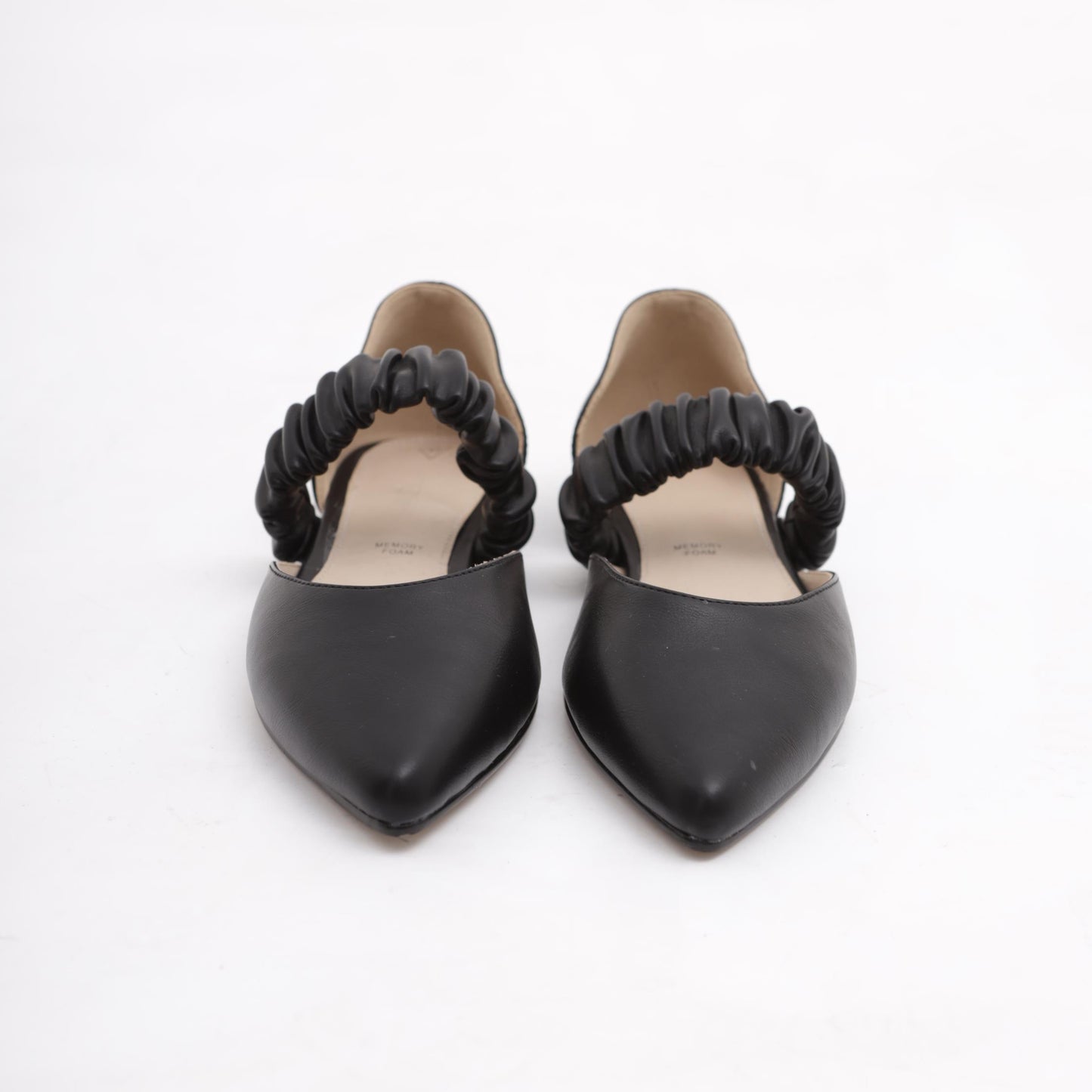 DECOLLETE D'ORSAY FLAT ELASTICO NERO 