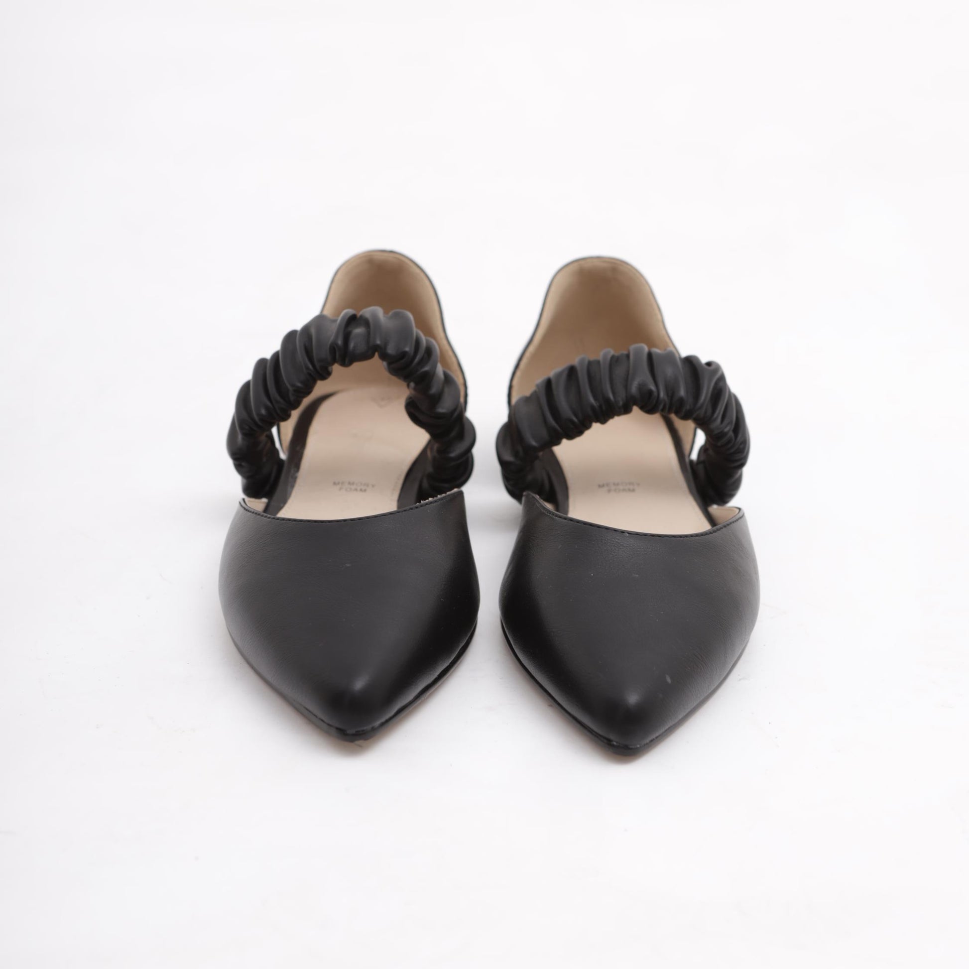 DECOLLETE D'ORSAY FLAT ELASTICO NERO 