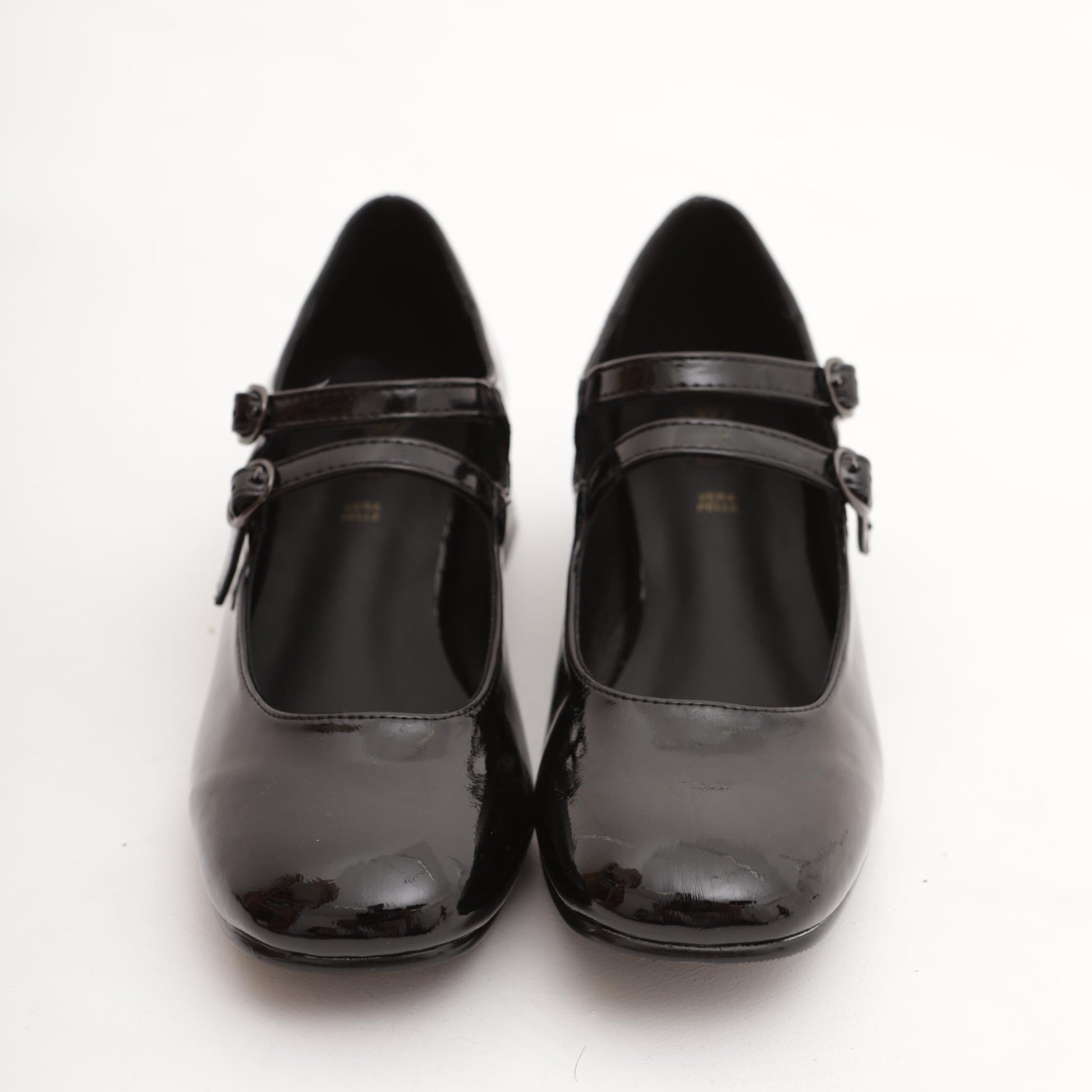 MARY JANE BASSA 2 CINTURINI NAPLACK NERO MP7003-2VENE CHOCOLA