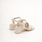 SANDALO T-BAR CERCHI BEIGE 