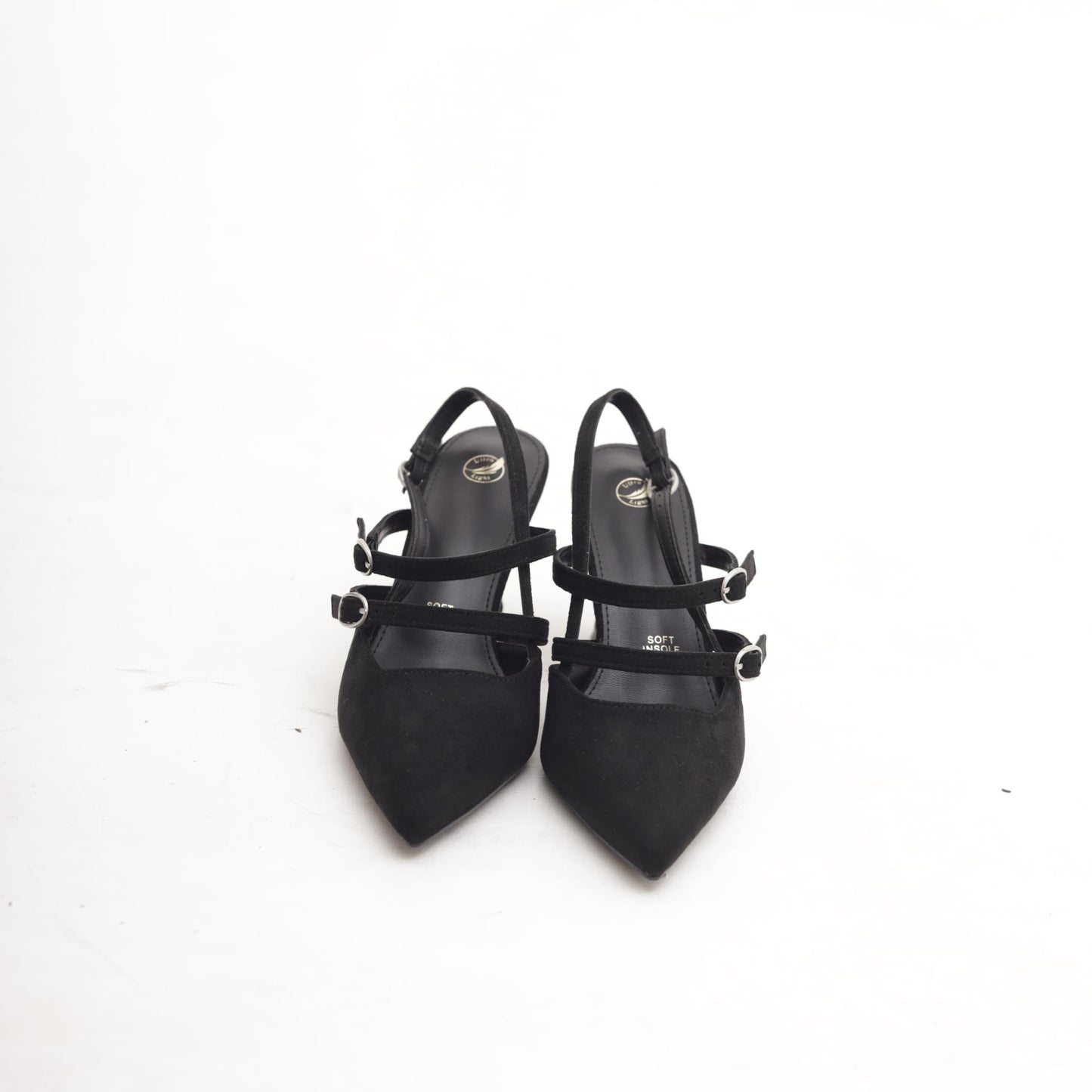 SLINGBACK 2 CINTURINI NERO 