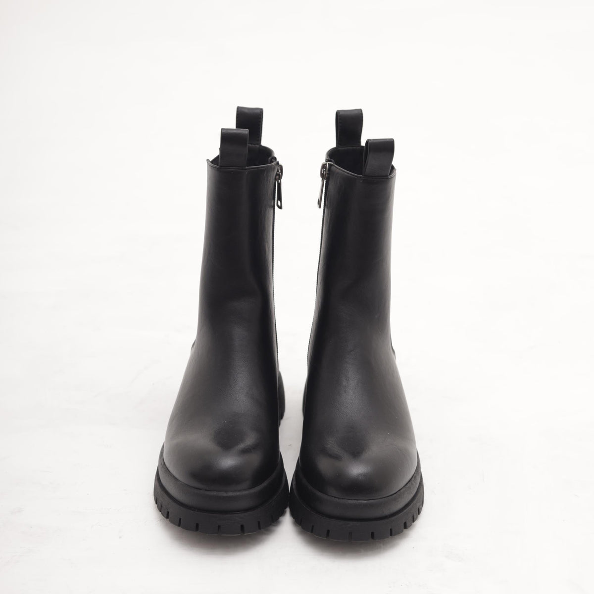 STIVALETTO ELASTICO E ZIP NERO 