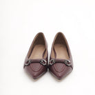 DECOLLETE FLAT MORSETTO BORDEAUX 