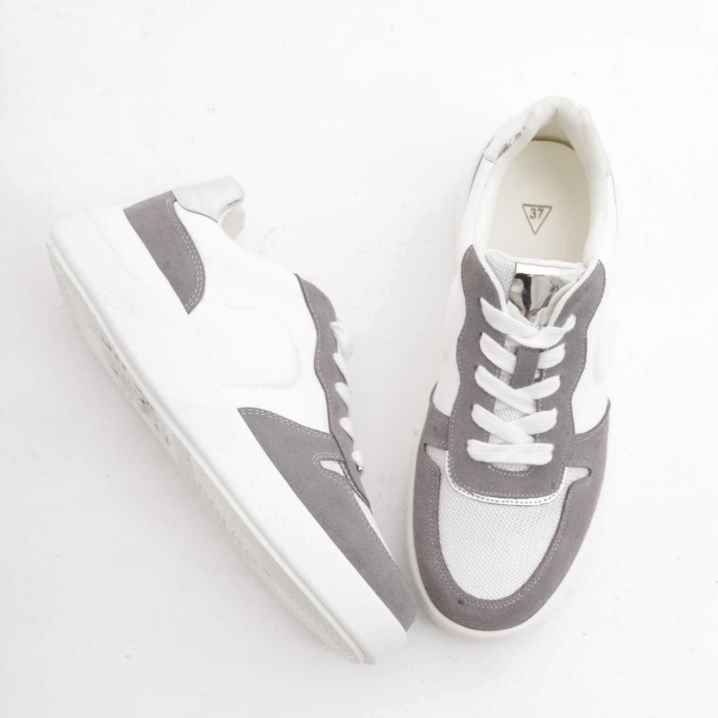 SNEAKERS LOW BIANCO/GRIGIO<BR/> 