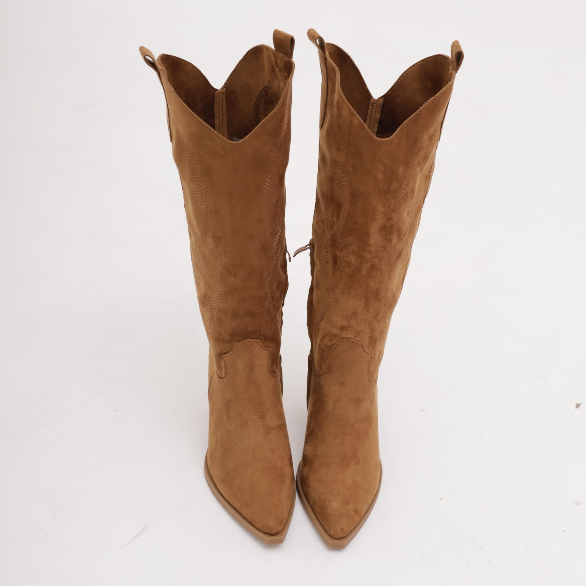 TEXANO ALTO RICAMATO CUOIO<BR/> 