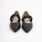 DECOLLETE D'ORSAY FLAT ELASTICO NERO 