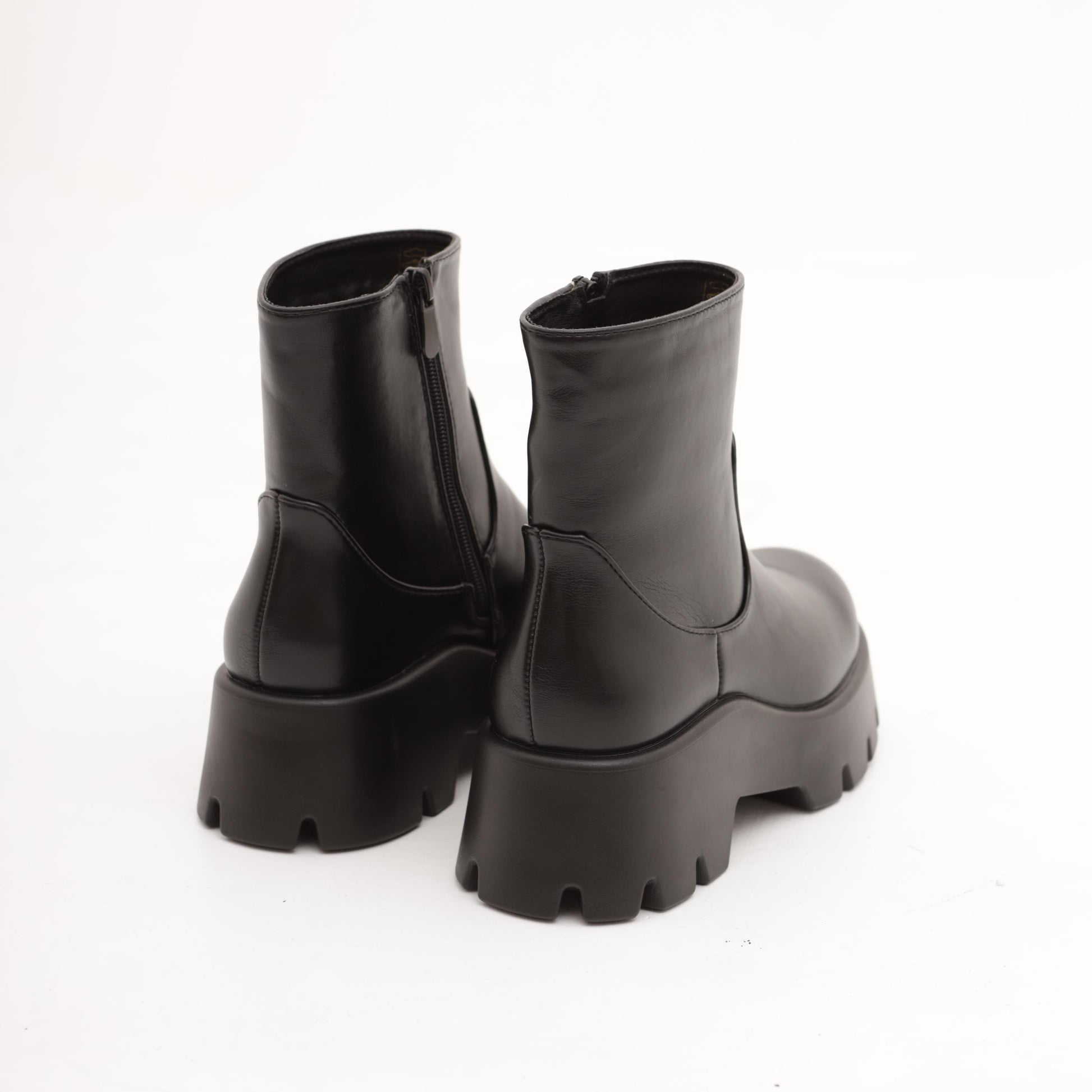 STIVALETTO CHUNKY LISCIO NERO 
