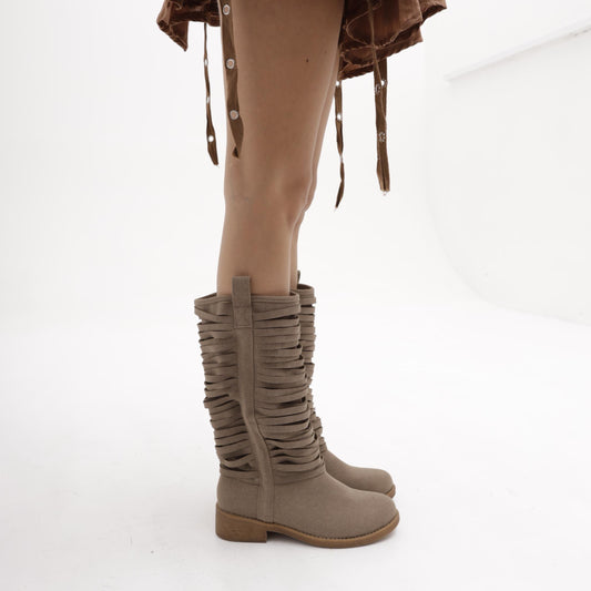 STIVALI STRIPES TORTORA<BR/> 