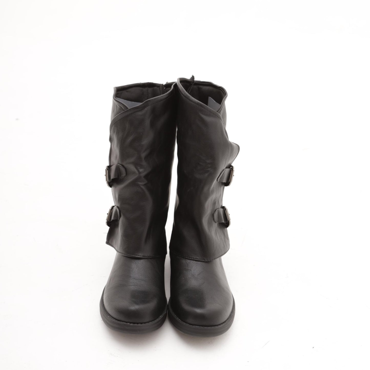 STIVALETTO FIBBIE NERO 