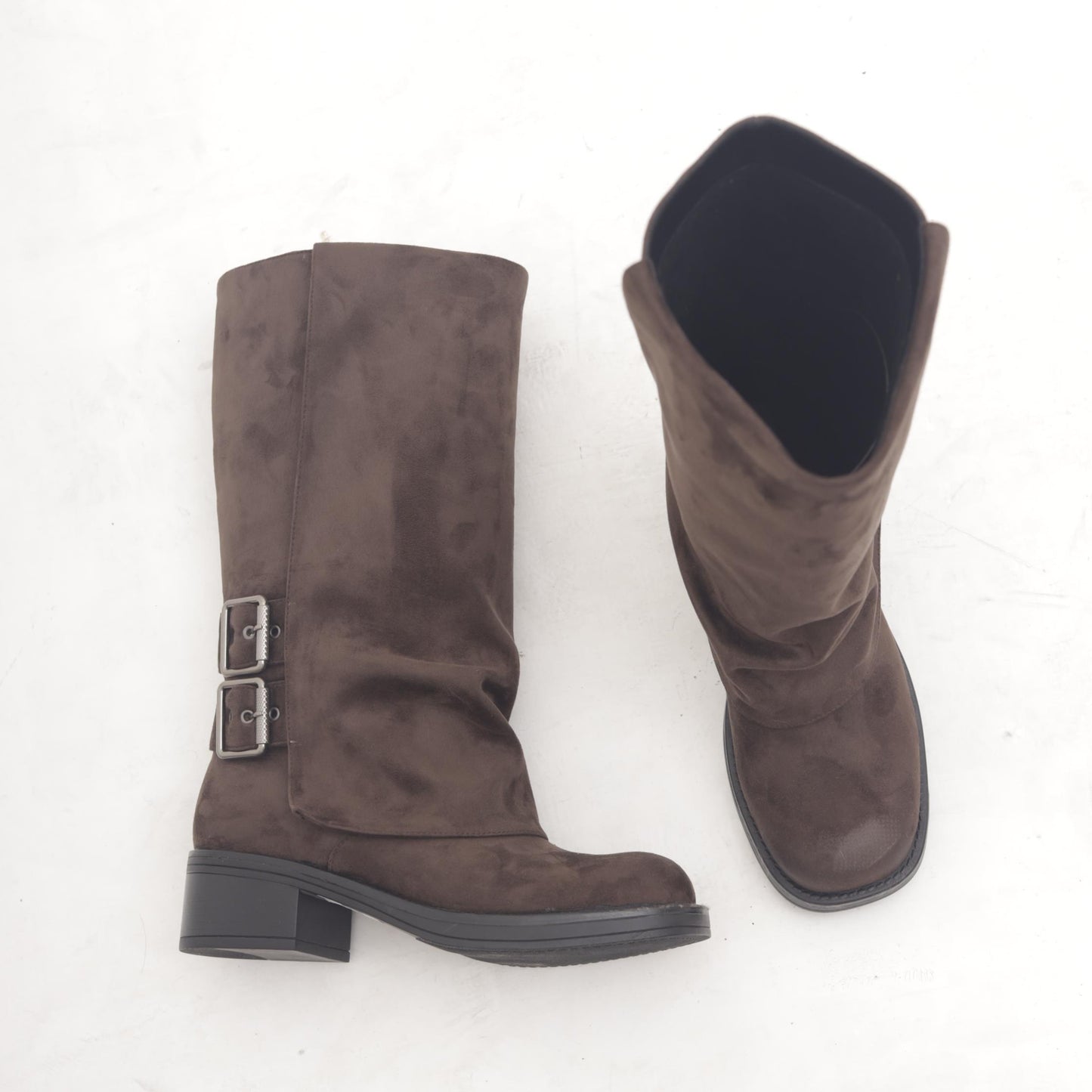 BIKER RISVOLTATO DOPPIA FIBBIA TESTA DI MORO MP2707-1MFTM CHOCOLA