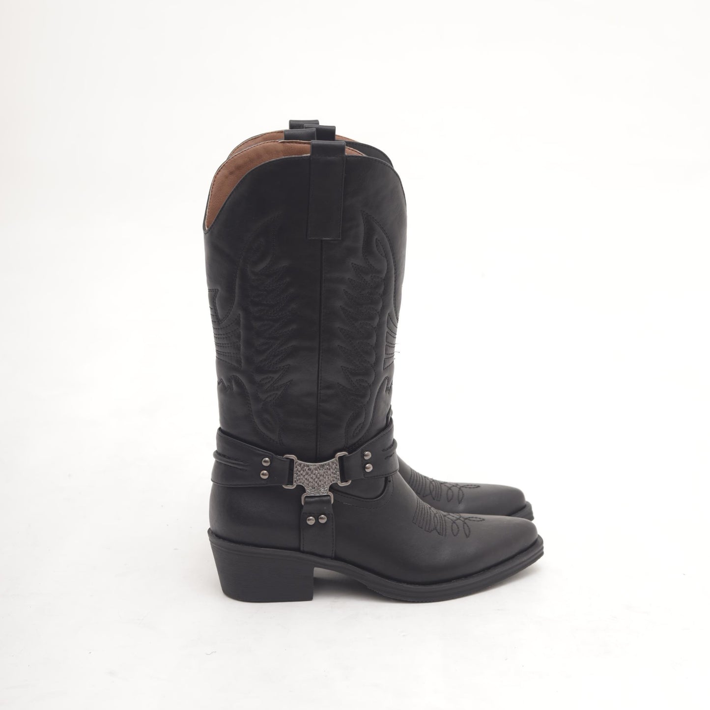 STIVALE TEXANO GHETTA NERO MP2737-4PUNE CHOCOLA