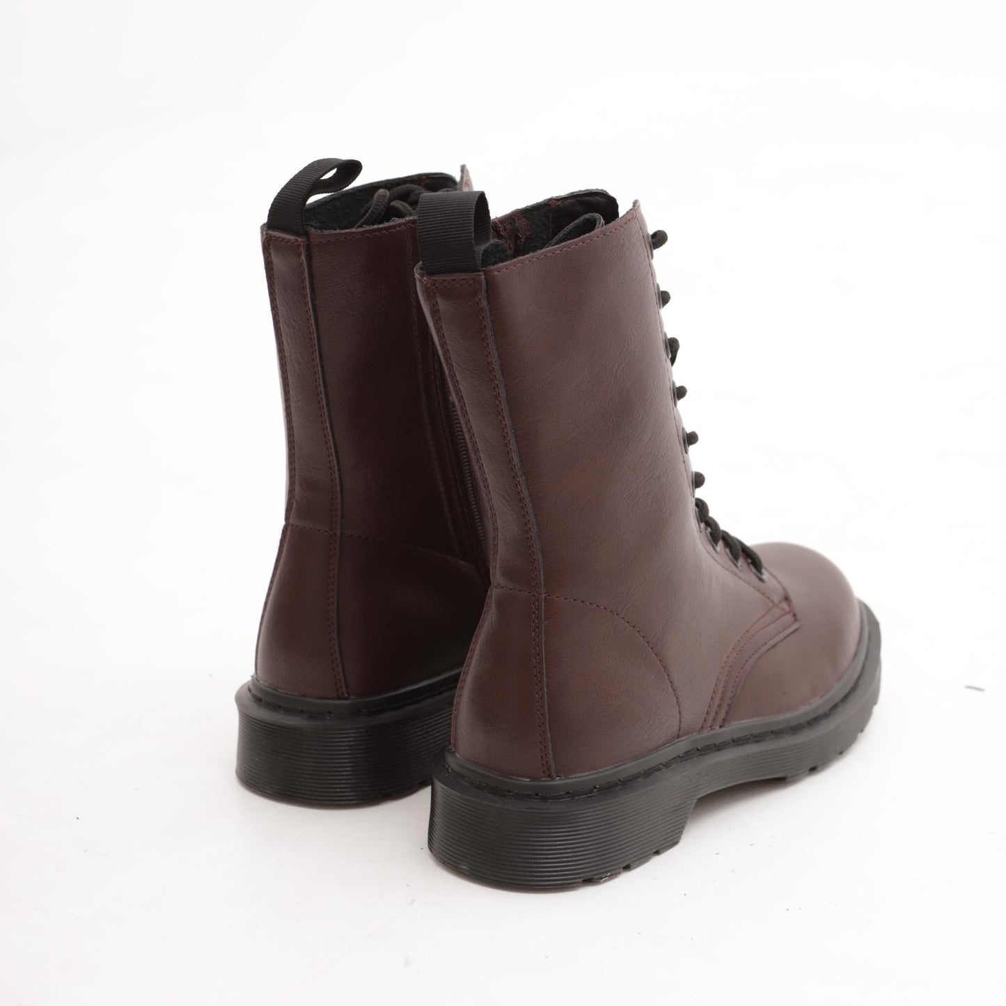ANFIBIO ALTO CON ZIP BORDEAUX 