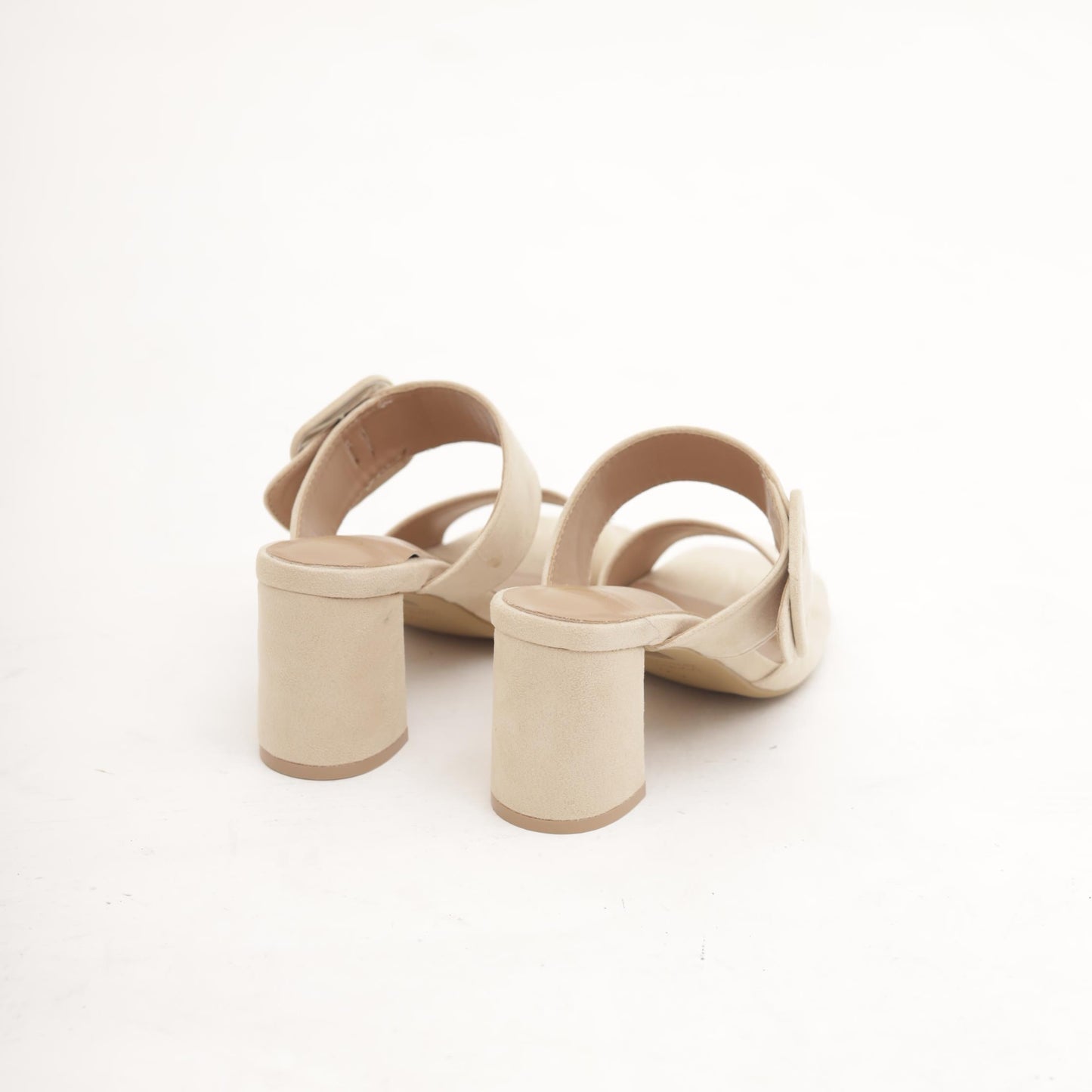 SANDALO DOPPIA FASCIA FIBBIA BEIGE 