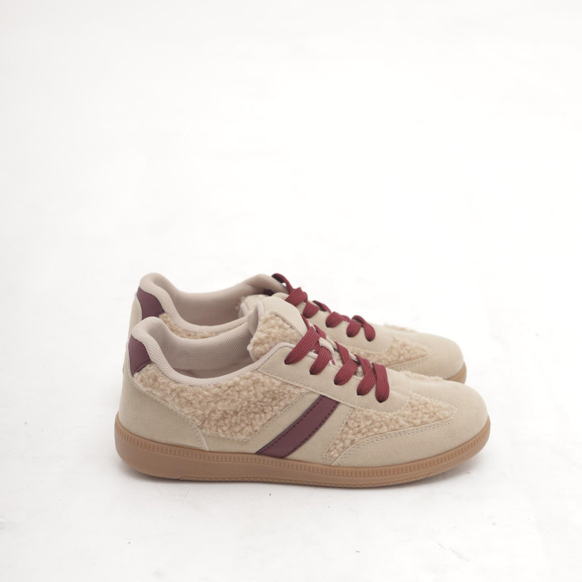SNEAKERS FLAT FUR BEIGE 