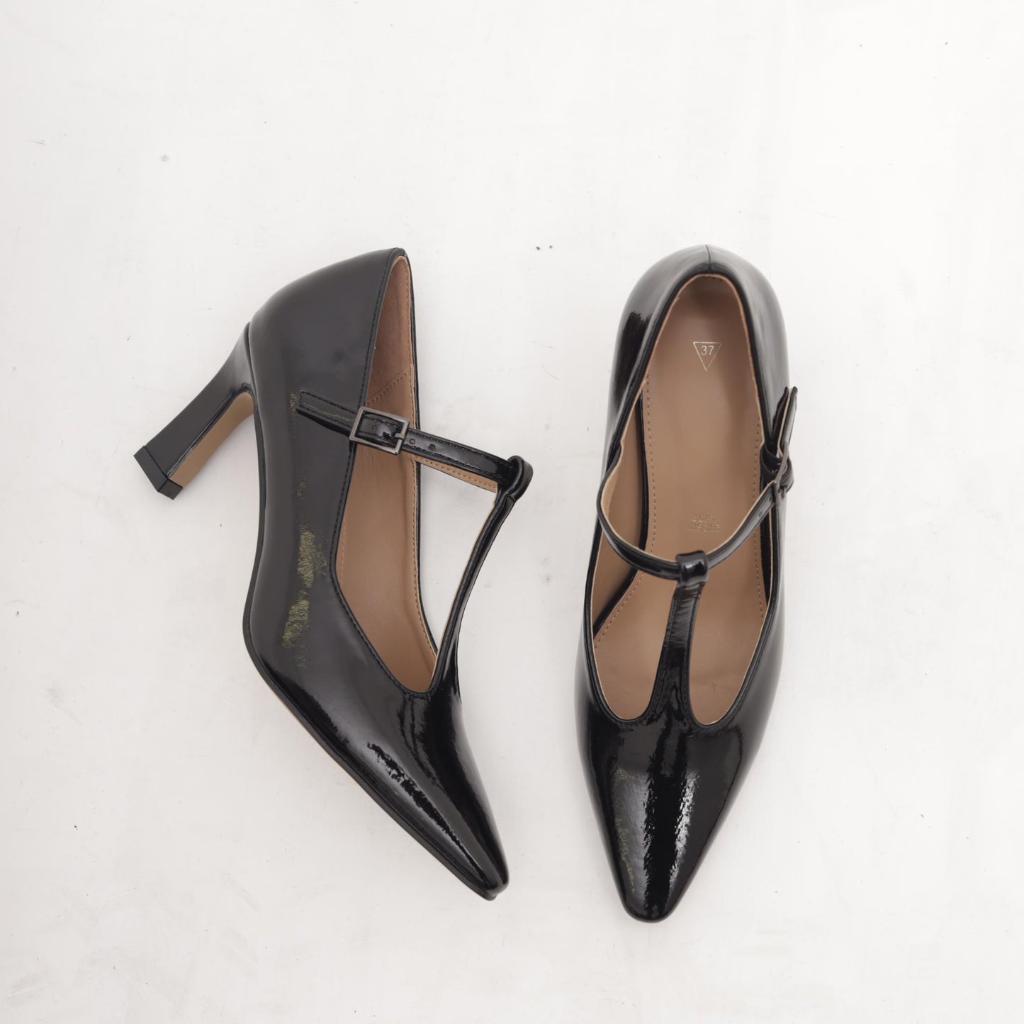 T-BAR CON TACCO NERO MP2722-1VENE CHOCOLA