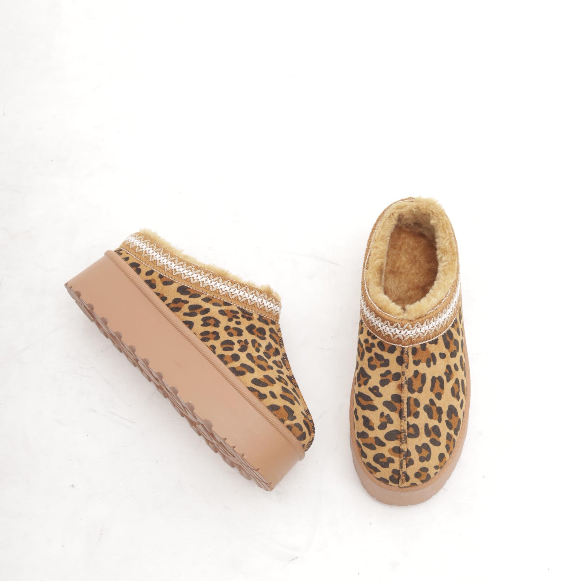 SABOT MAMMUT BORDATO LEOPARDO MP1002-1MFLE CHOCOLA