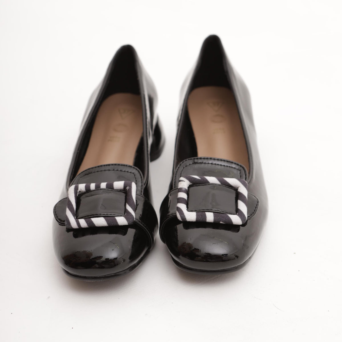 DECOLLETE' BASSA ZEBRA NERO 