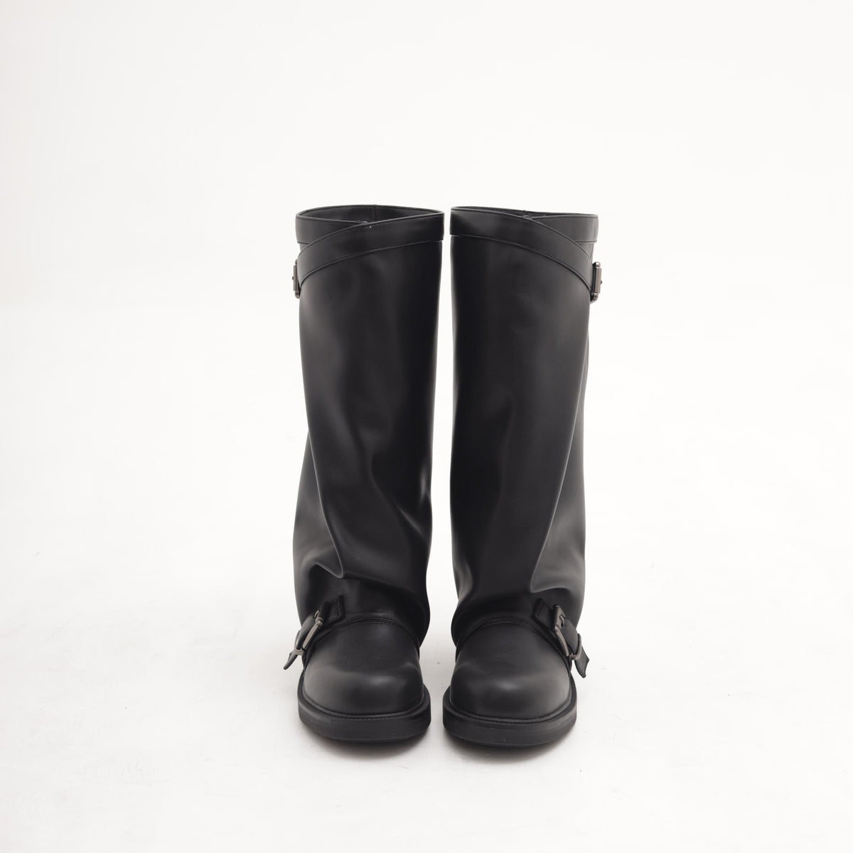 STIVALE OVERSIZE FIBBIE NERO 
