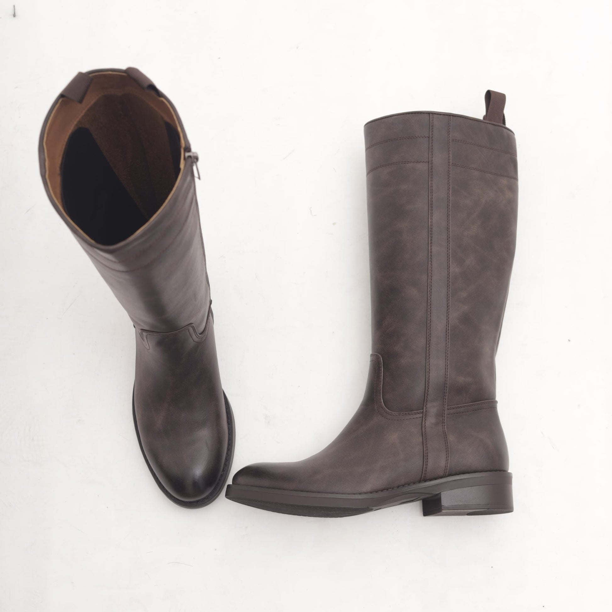 STIVALE ALTO BACCHETTE E ZIP TESTA DI MORO MP2753-1PUTESTA DI MORO CHOCOLA