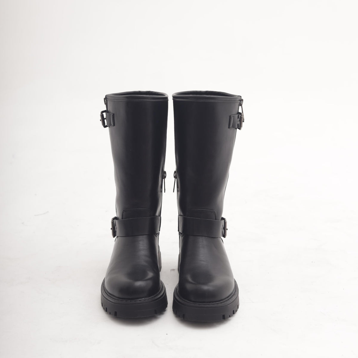 BIKER CON ZIP ESTERNA NERO 