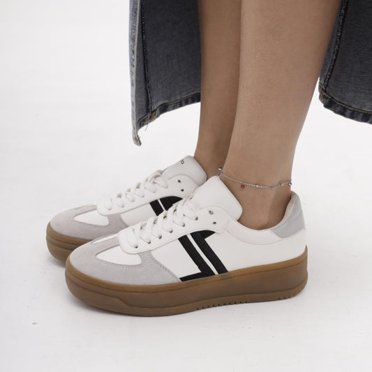 SNEAKERS PLATFORM BIANCO<BR/> 
