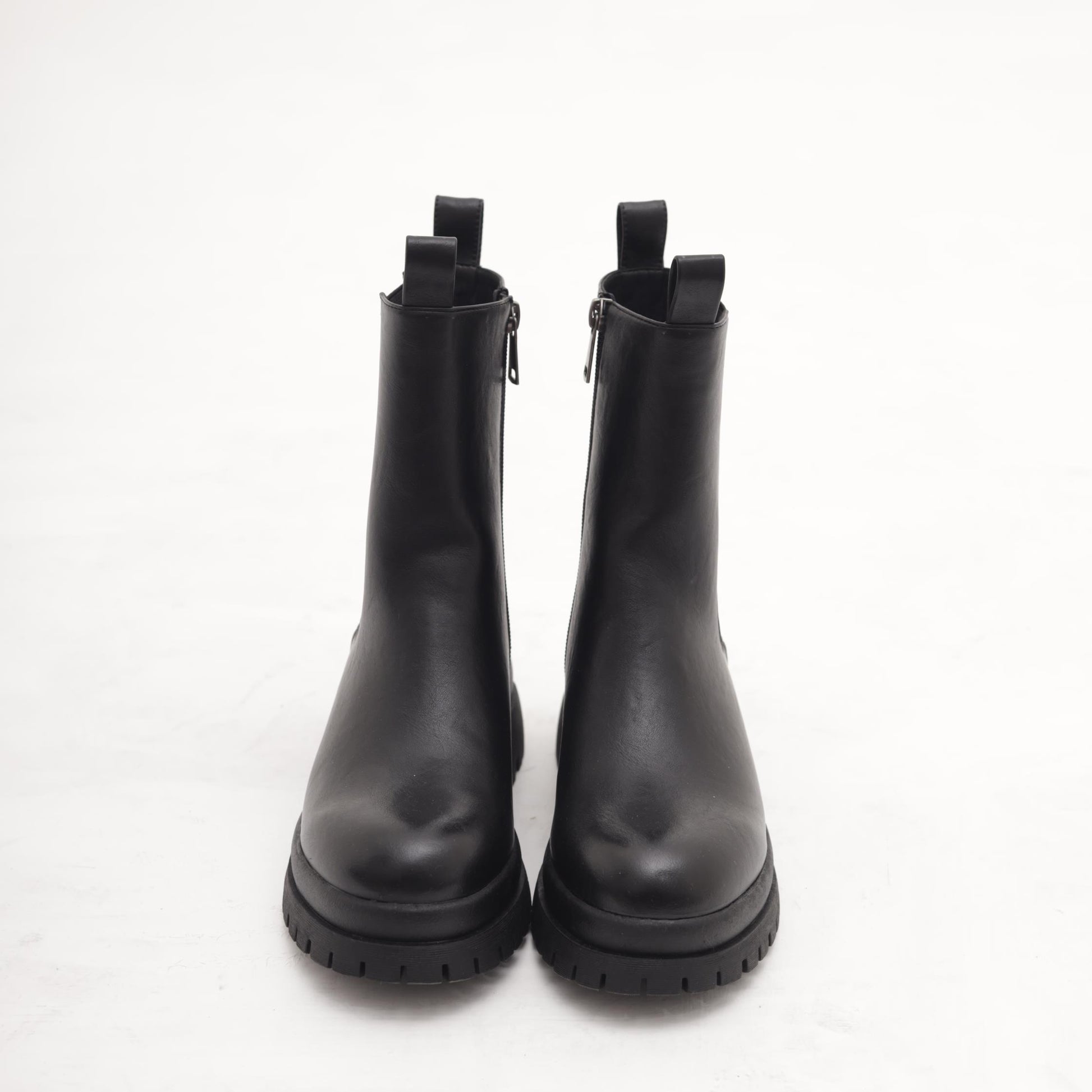 STIVALETTO ELASTICO E ZIP NERO 