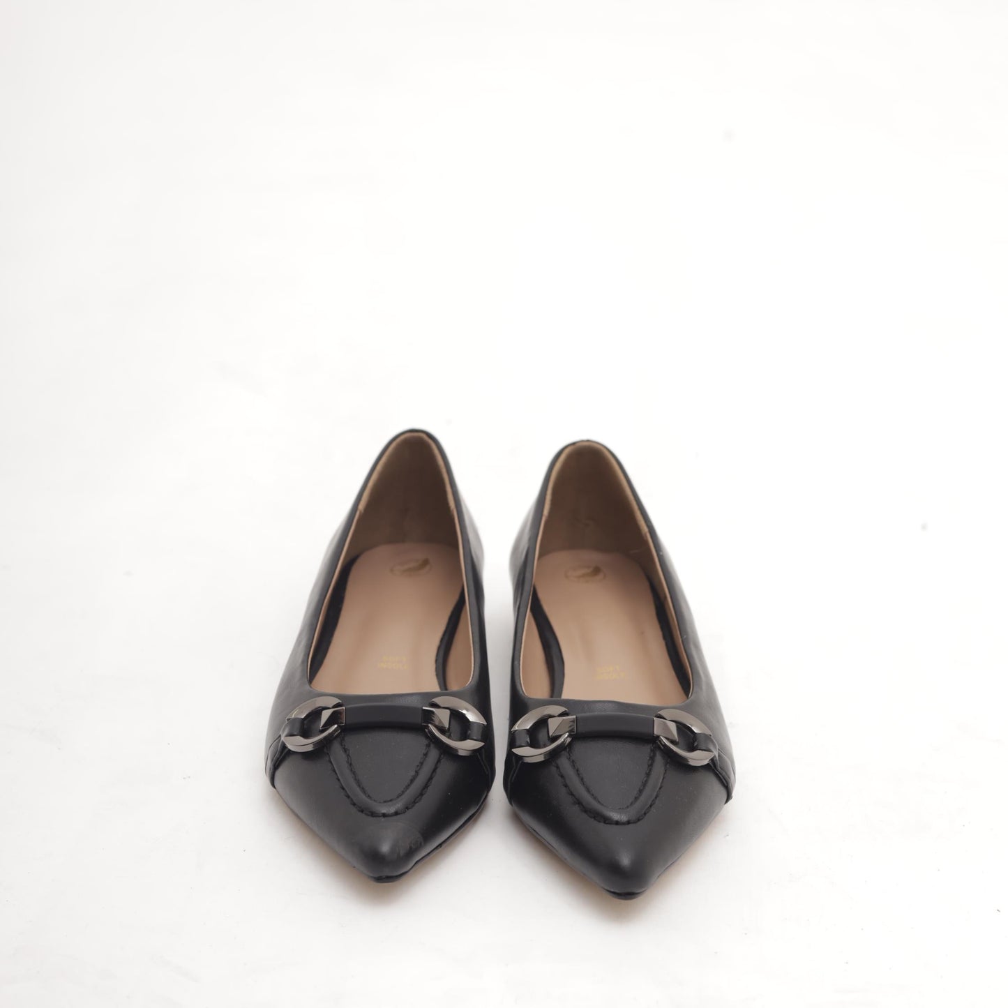DECOLLETE FLAT MORSETTO NERO 