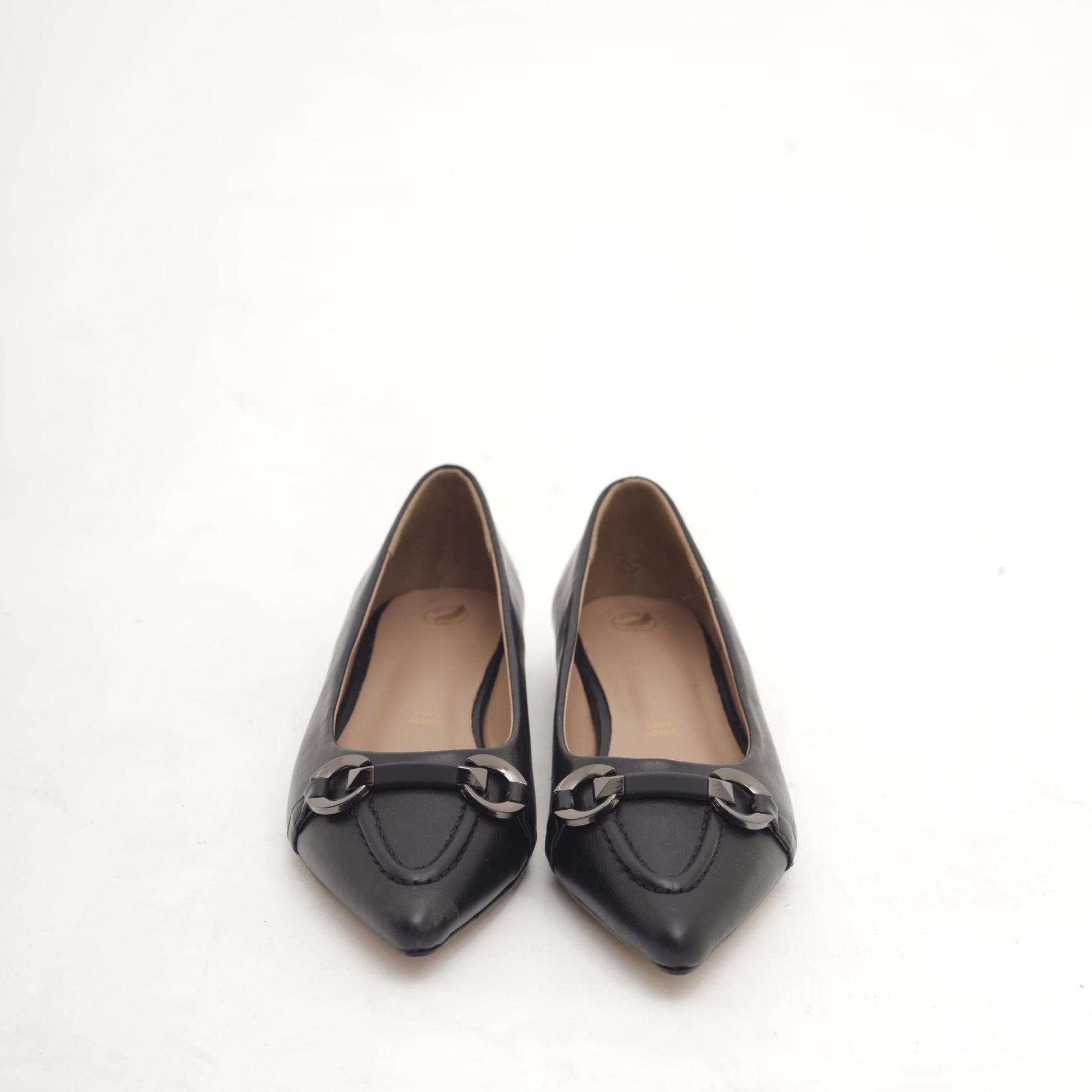 DECOLLETE FLAT MORSETTO NERO 