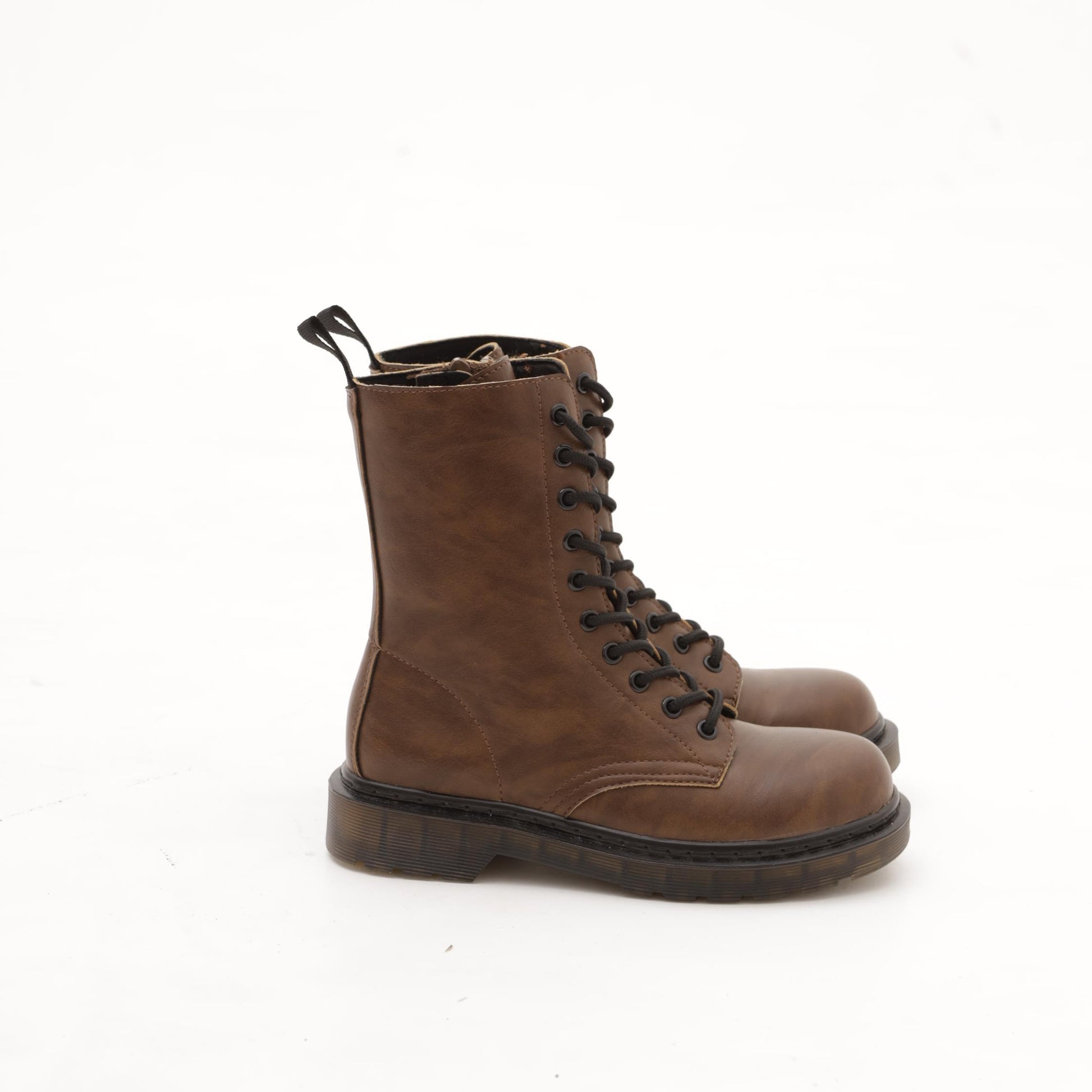 ANFIBIO ALTO CON ZIP MARRONE 