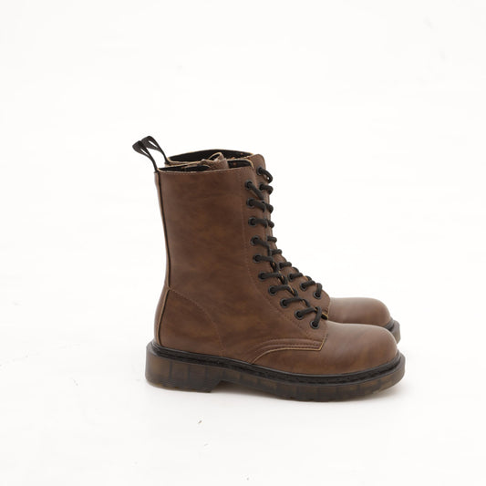 ANFIBIO ALTO CON ZIP MARRONE 