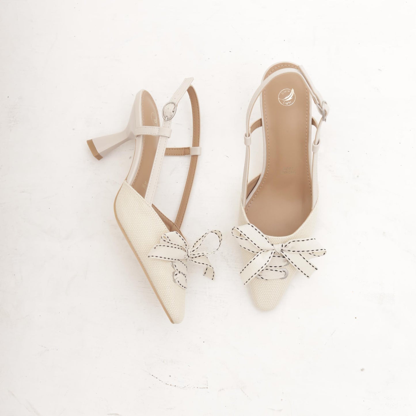 SLINGBACK NASTRO BEIGE 