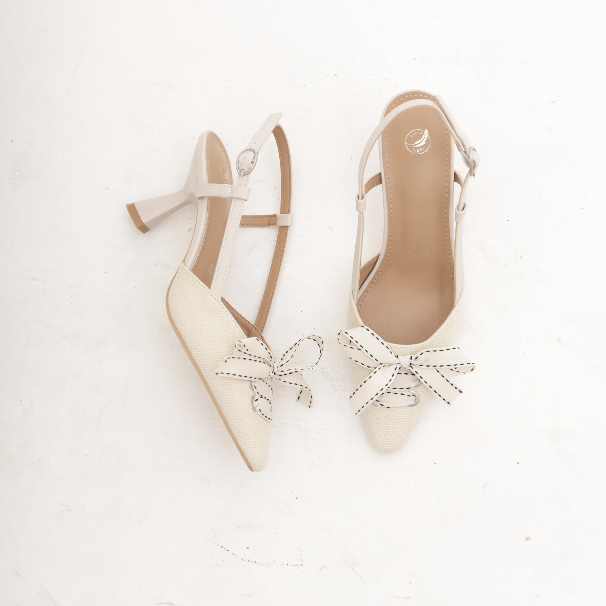 SLINGBACK NASTRO BEIGE 