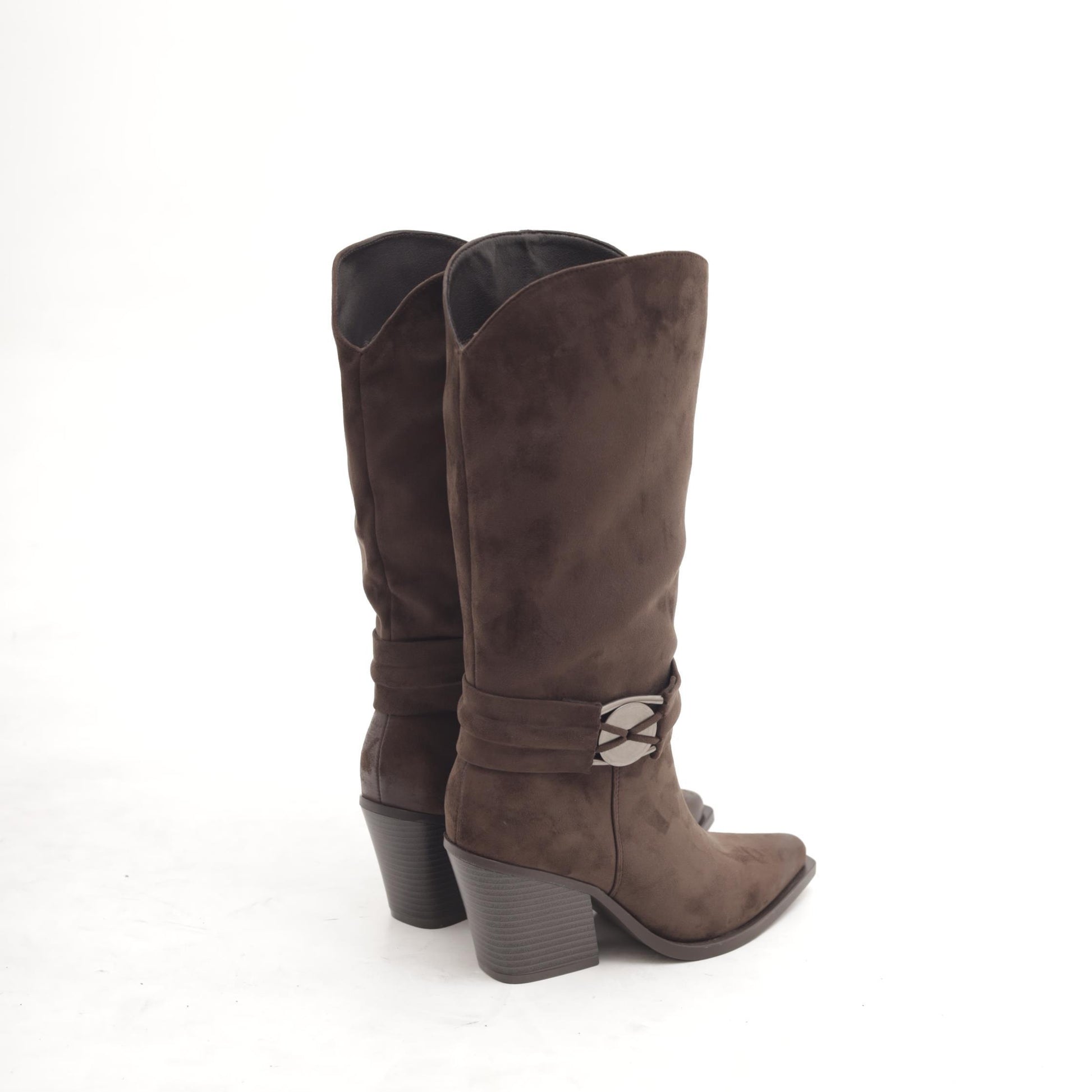 STIVALE TEXANO CINTURINO CAVIGLIA MARRONE MP2701-2MFMR CHOCOLA