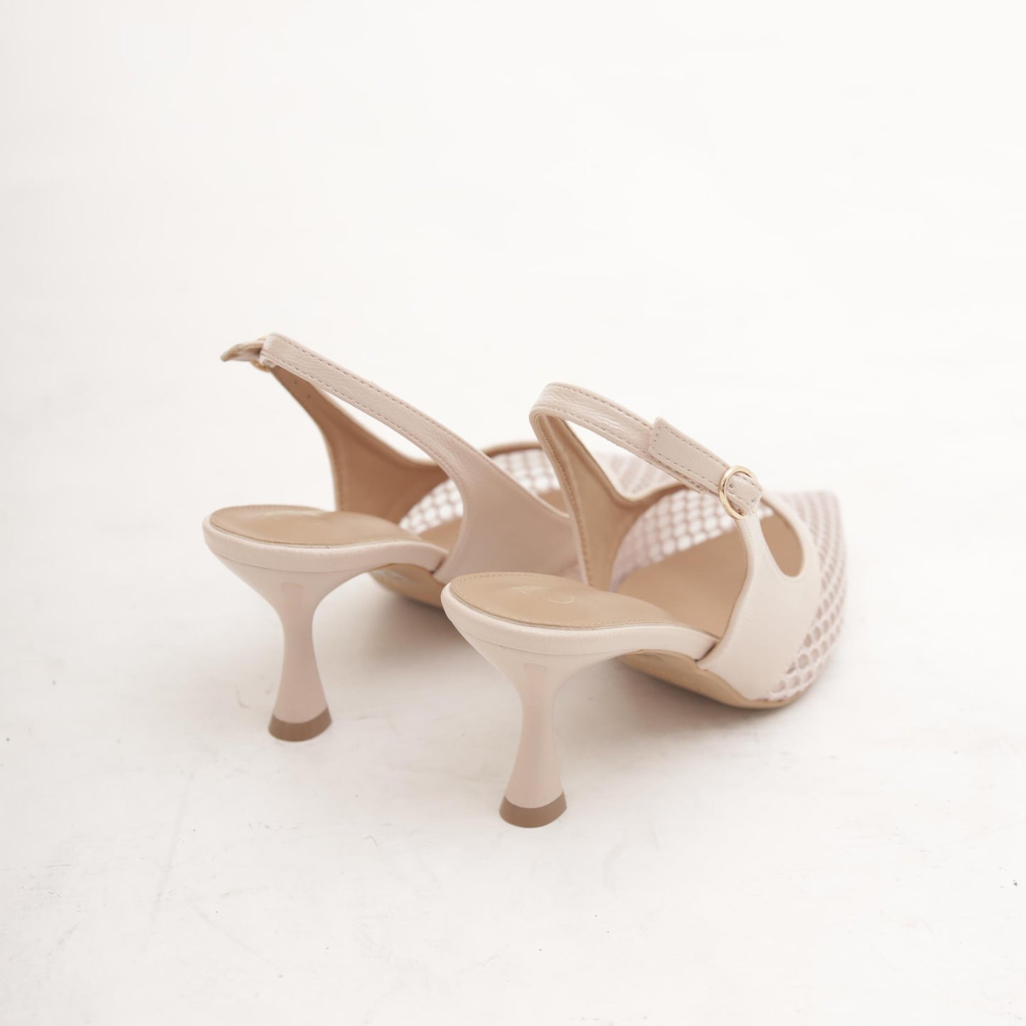 SLINGBACK RETE NUDE 