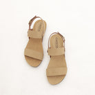 SANDALO BIO DOPPIA FASCIA BEIGE 