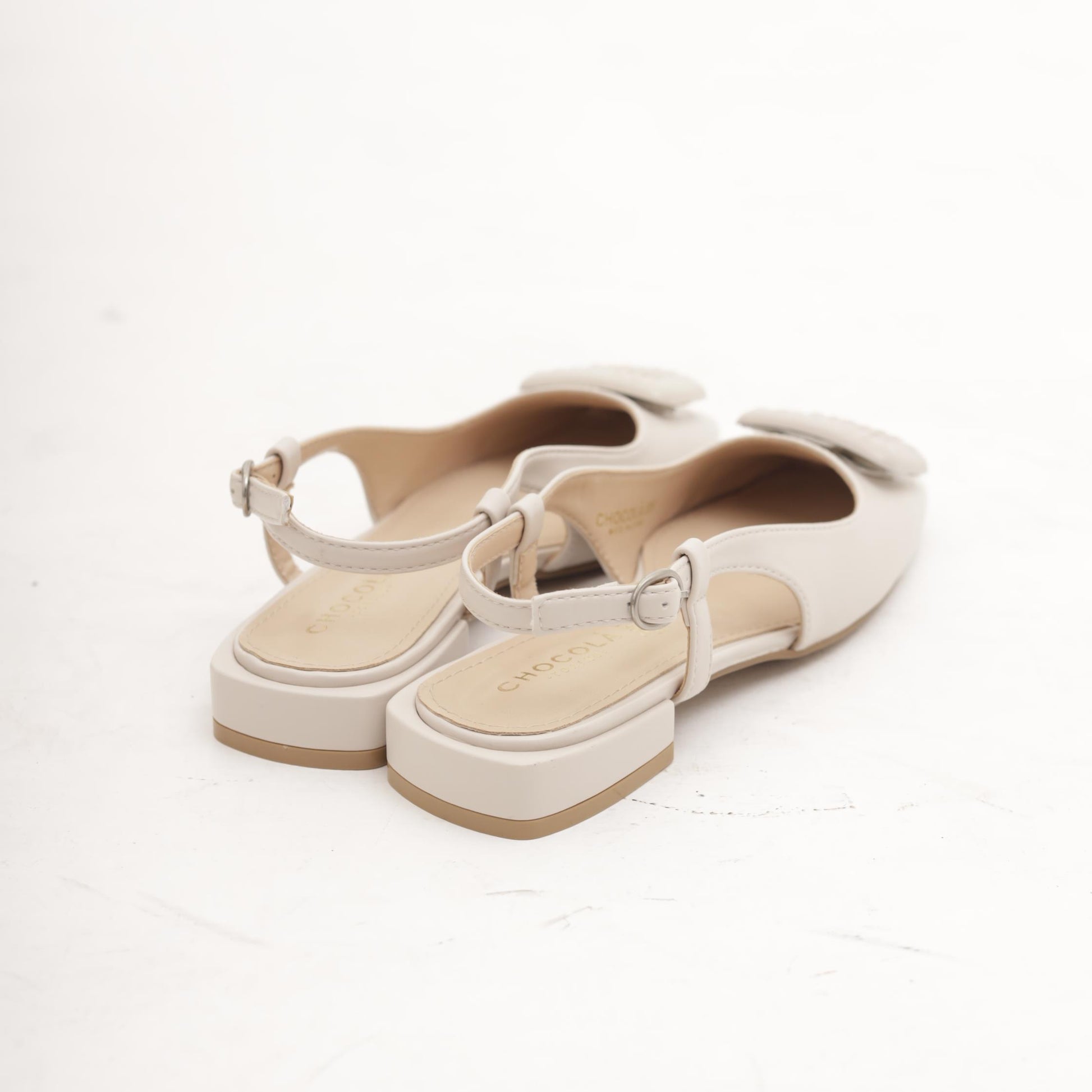 SLINGBACK FLAT ACCESSORIO BEIGE 