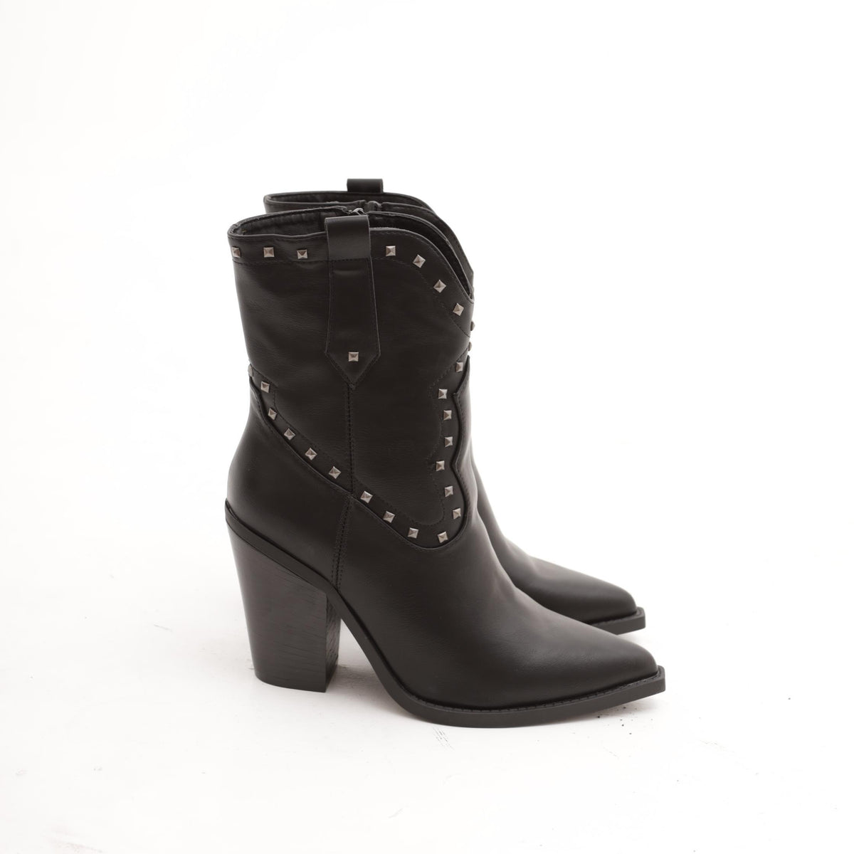 STIVALETTO CAMPEROS BORCHIE NERO 