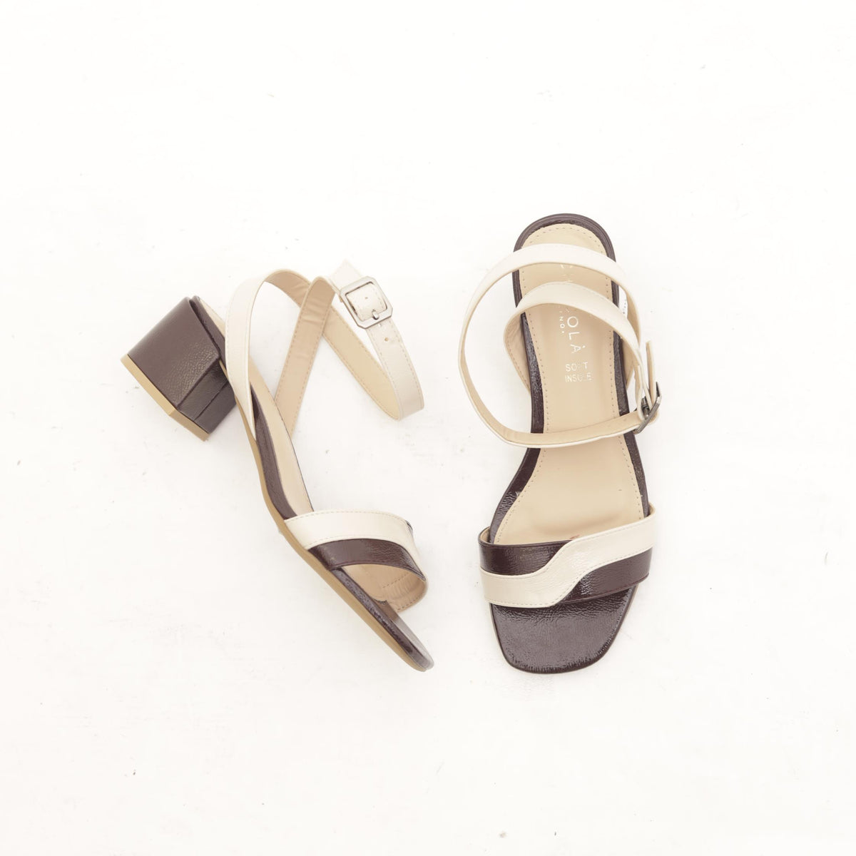 SANDALO BICOLORE WAVE BORDEAUX 